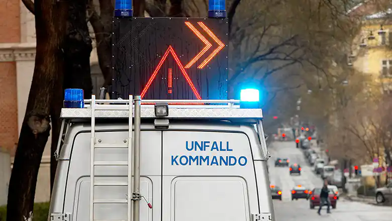 Verkehrsunfall in Türnitz – Bezirk Lilienfeld © BMI / Egon Weissheimer